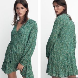 ZARA Peasant Boho Dress